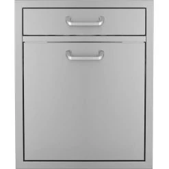 BBQ Island 260 Series - 21-4 Single Drawer & Roll-Out Trash/Recycling Bin Combo