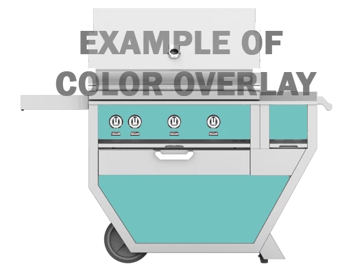 Hestan 36 Inch Propane Deluxe Grill With Worktop, 3 Sear Burner - Image 6