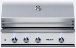 Delta Heat 38 Inch White Natural Gas Grill W/ Rotisserie And Sear Zone
