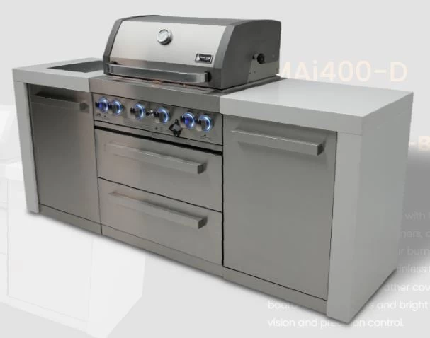 Mont Alpi 4 Burner Deluxe Island - MAi400-D - Image 5
