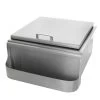 BBQ Island 18 Inch Slide-In Ice Bin Cooler With Speed Rail & Condiment Holder