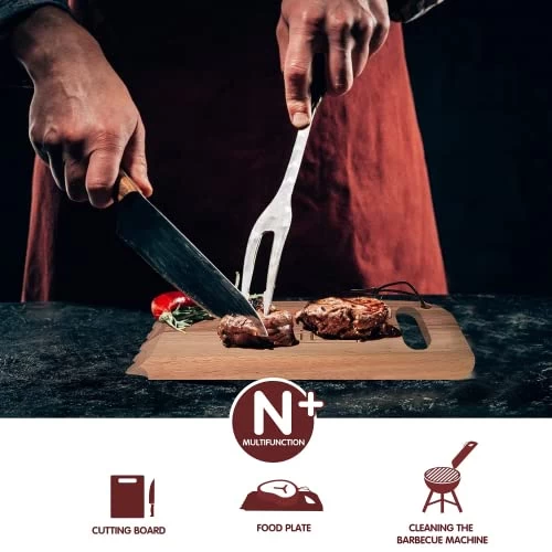 Wood Grill Scraper, Wooden Grill Scraper, Wooden Grill Cleaner Scraper, Wood BBQ Scraper For Grill, Wooden Barbeque Grill Grate Cleaner - Image 4