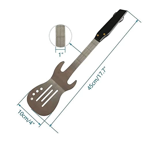 PEPKICN Rock Guitar Style Spatula & Tongs And Guitar Shaped Bottle Opener - Image 9