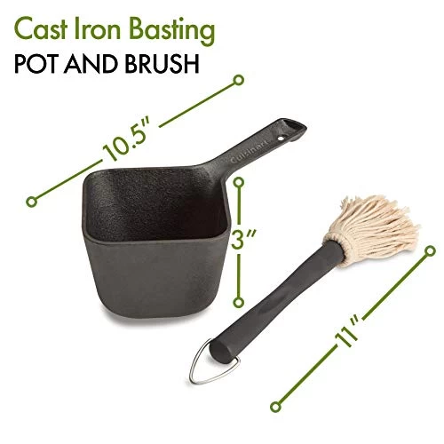 Cuisinart CBP-300 Cast Iron Basting Pot And Brush-for Grilling - Image 2