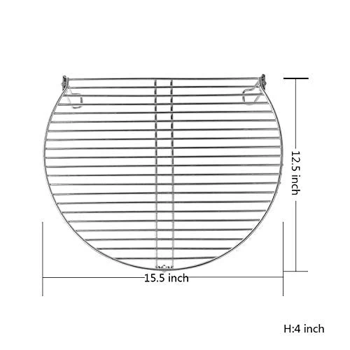 Dracarys Grill Stack Rack For Big Green Egg Stainless Steel BBQ Lover Gifts Fit Large & XL Big Green Egg, Kamado Joe,18" Or Bigger Diameter Grill,Increase Grilling Surface - Image 7