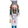 Clever Creations King Of The Grill Nutcracker Wearing Apron And Chef’s Hat | 100% Wood | 15” Tall