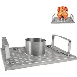 Jorsun Beer Can Chicken Stand Holder Rack, Stainless Steel Chicken Stand For Smoker And Grill