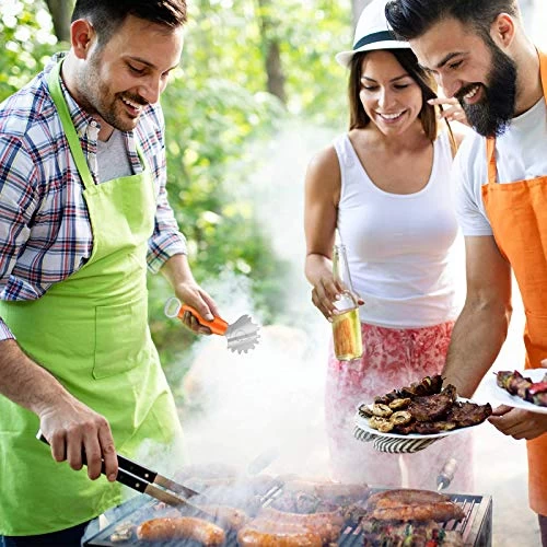 AOLLOP Grill Scraper BBQ Stainless Steel Grill Grate Cleaner No-bristles With Extended Handle & Bottle Opener Fits Most Grill Grates Or Griddles Ideal Gift - Image 3