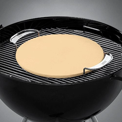 Weber 8836 Gourmet BBQ System Pizza Stone With Carry Rack - Image 2