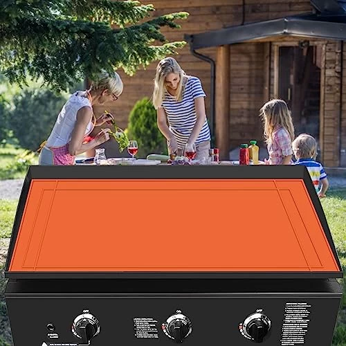 HONSREO 36" Griddle Mat For Blackstone 36/30/28 Inch, Food Grade Silicone Grill Protective Mat, All Season Grill Protector Cover, Cuttable And Customizable - Image 2