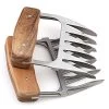 Metal Meat Claws, 1Easylife 18/8 Stainless Steel Meat Forks With Wooden Handle