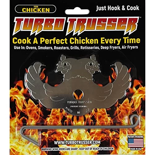 Turbo Trusser - Truss Poultry For Ovens, Smokers, Roasters, Grills, Rotisseries, Fryers (Chicken), Stainless Steel - Image 2