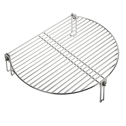Dracarys Grill Stack Rack For Big Green Egg Stainless Steel BBQ Lover Gifts Fit Large & XL Big Green Egg, Kamado Joe,18" Or Bigger Diameter Grill,Increase Grilling Surface