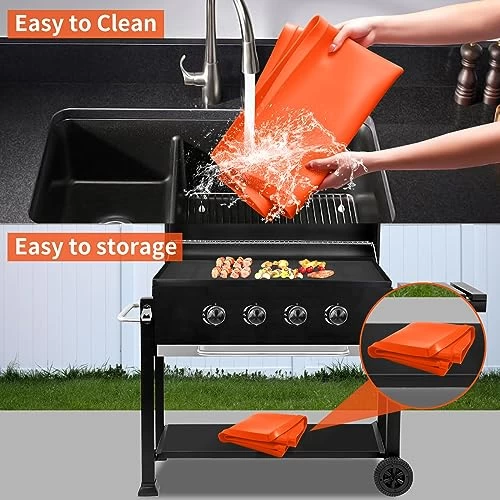 Silicone Griddle Mat For Blackstone 36 Inch Griddle, Heavy Duty Food Grade Griddle Buddy Mat, Blackstone Cover Mat For Griddle, Outdoor Blackstone Griddle Must-Have Accessories, Protect Your Griddle - Image 3