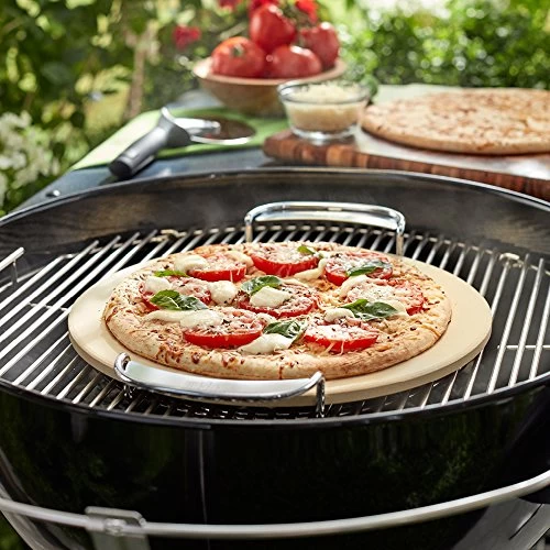 Weber 8836 Gourmet BBQ System Pizza Stone With Carry Rack - Image 9