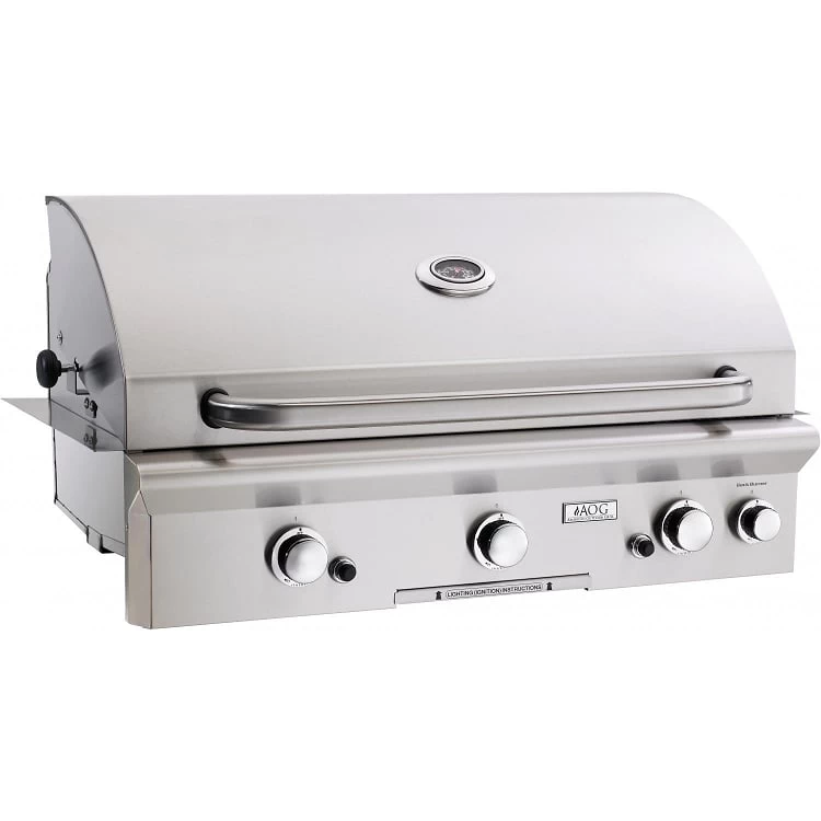 AOG 36 Inch Propane Gas Grill W/ Lights And Rotisserie L-Series