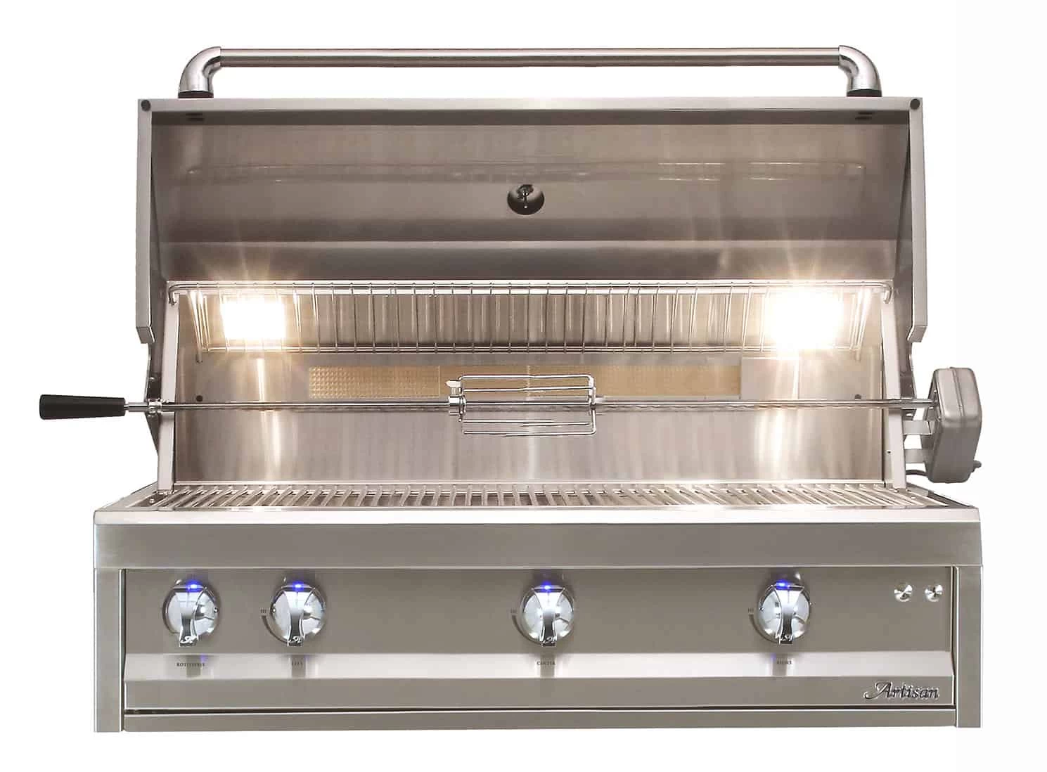 Artisan 42 Inch Professional Series Propane Grill With Lights And Rotisserie