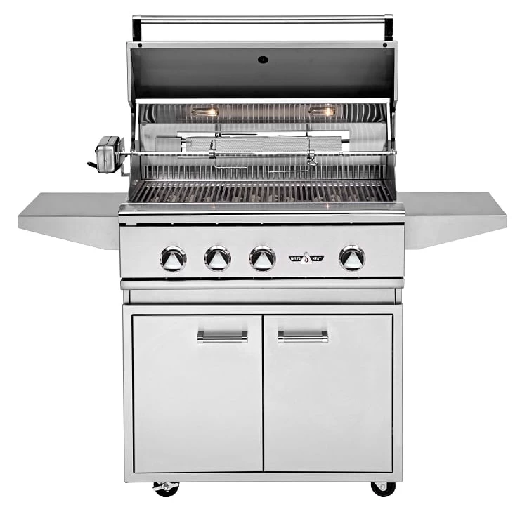 Delta Heat 32 Inch Propane Grill With Infrared Rotisserie - Image 3