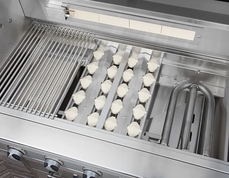 Delta Heat 32 Inch Natural Gas Grill On Cart With Infrared Rotisserie - Image 5