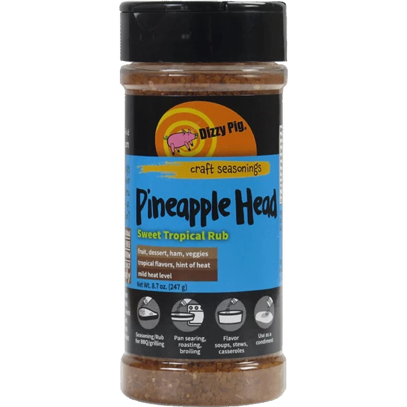 Dizzy Pig Pineapple Head Sweet Tropical Rub 8 Oz.