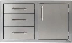 Alfresco 32-inch Combo Door Plus Drawers - Door On Right