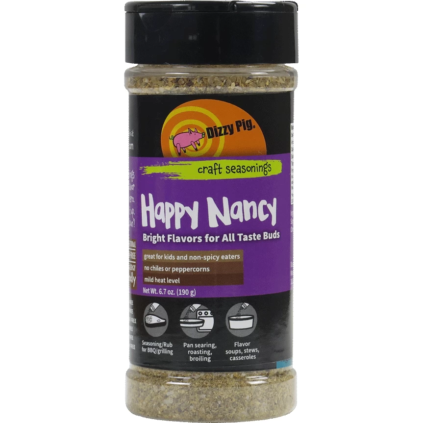 Dizzy Pig Happy Nancy Barbecue Seasoning 8 Oz.