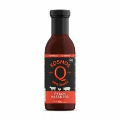 Kosmo's Q Peach Habanero BBQ Sauce 15.5 Oz.