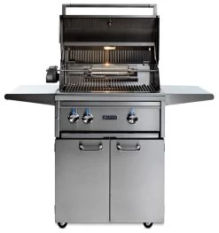 Lynx 27 Inch Professional Propane Gas Grill W/Trident Burner And Rotisserie On Cart