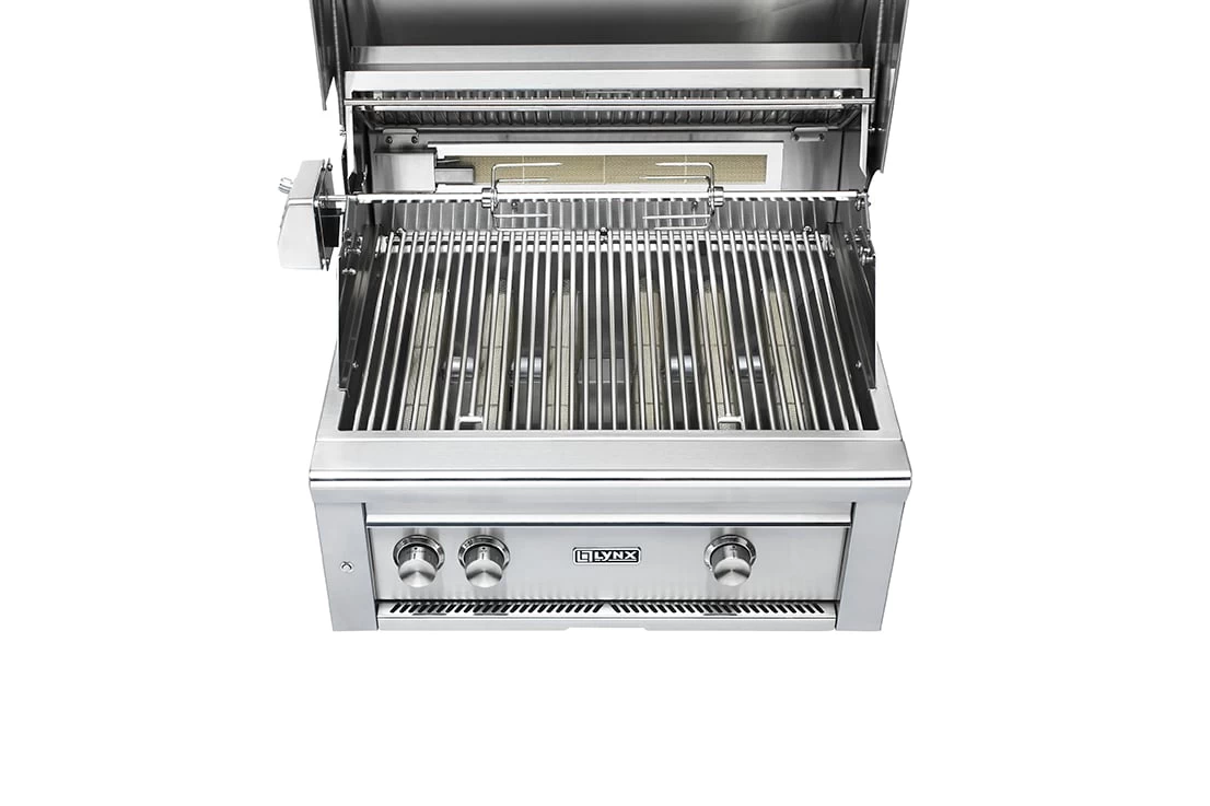 Lynx 30 Inch Professional Natural Gas Grill W/All Trident Burners And Rotisserie On A Cart - Image 5