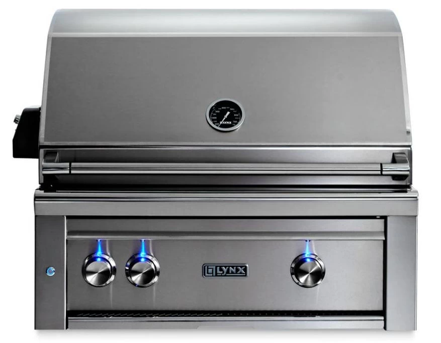 Lynx 30 Inch Professional Natural Gas Grill W/ Trident Burner And Rotisserie