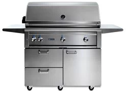 Lynx 42 Inch Professional All Trident Propane Gas Grill W/ Rotisserie On Cart