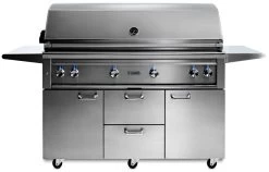 Lynx 54 Inch Professional Propane Gas Grill W/ Trident And Rotisserie On Cart