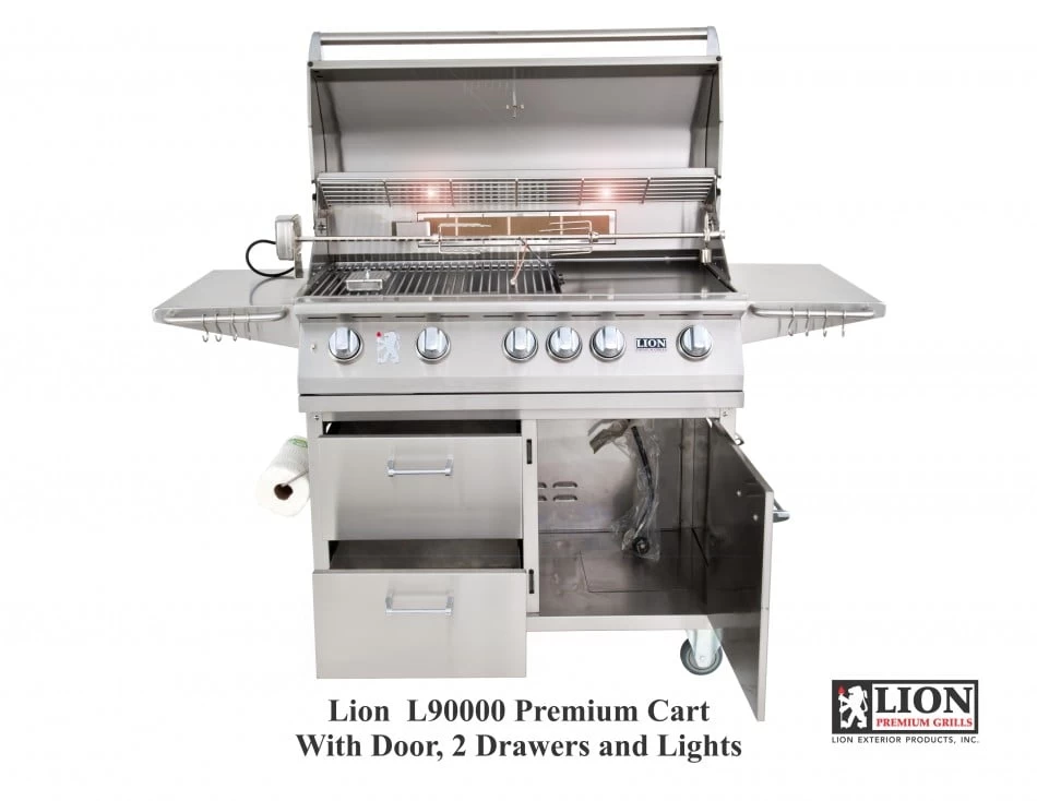 Lion 90000 40 Inch Premium Natural Gas Grill On Cart - Image 3