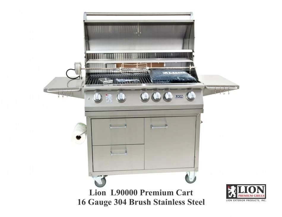 Lion 90000 40 Inch Premium Natural Gas Grill On Cart - Image 2