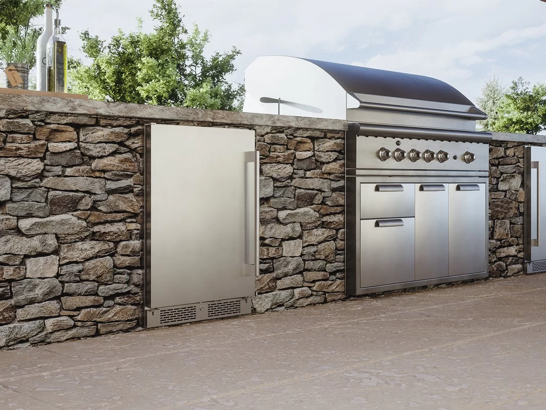 Zephyr 24 Inch Outdoor Single Zone Beverage Cooler - Image 5