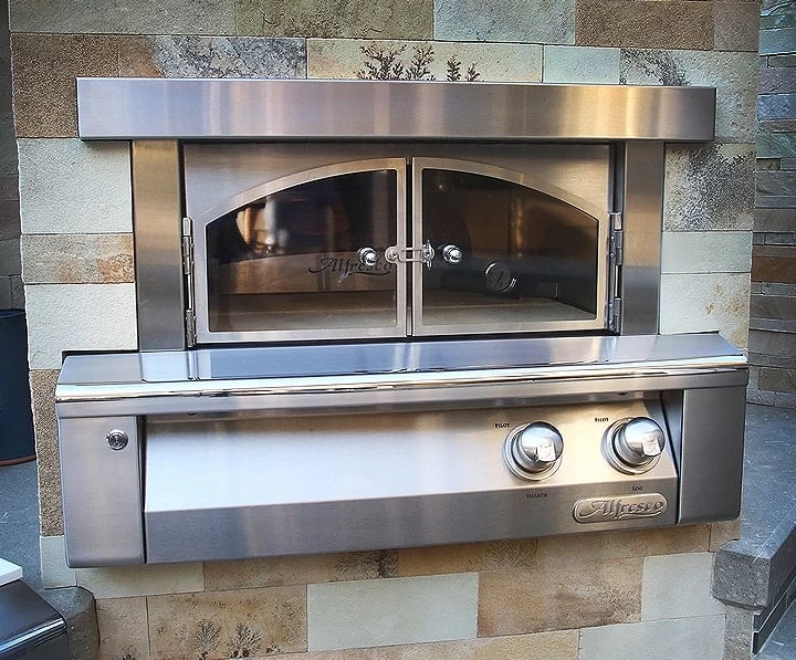 Alfresco 30 Inch Built-In Natural Gas Outdoor Pizza Oven - Image 3