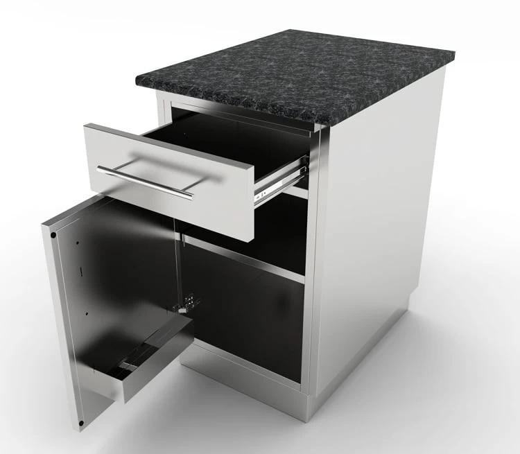 Sunstone 18 Inch Left Swing Door Cabinet W/Top Drawer & Shelf - Image 3