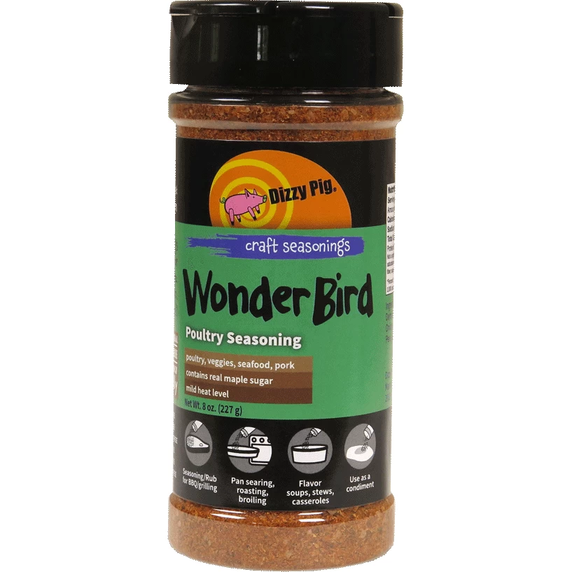 Dizzy Pig Wonder Bird Poultry Seasoning 8 Oz.