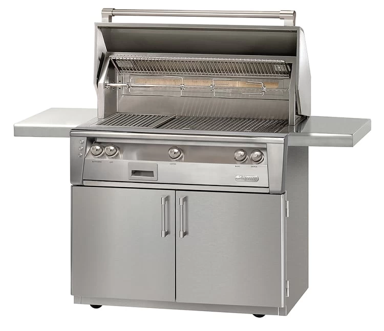 Alfresco LXE Series 42 Inch Sear Zone Natural Gas Grill On Cart
