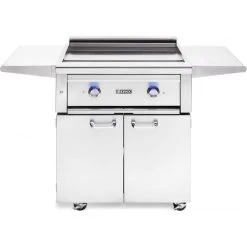 Lynx 30 Inch Asado Flat Top Propane Gas Grill On Cart