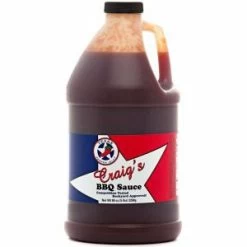 Texas Pepper Jelly Craig's BBQ Sauce Half Gallon