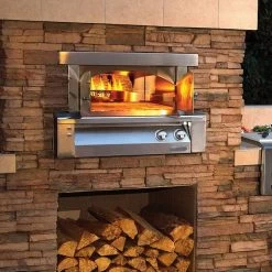 Alfresco 30 Inch Built-In Natural Gas Outdoor Pizza Oven