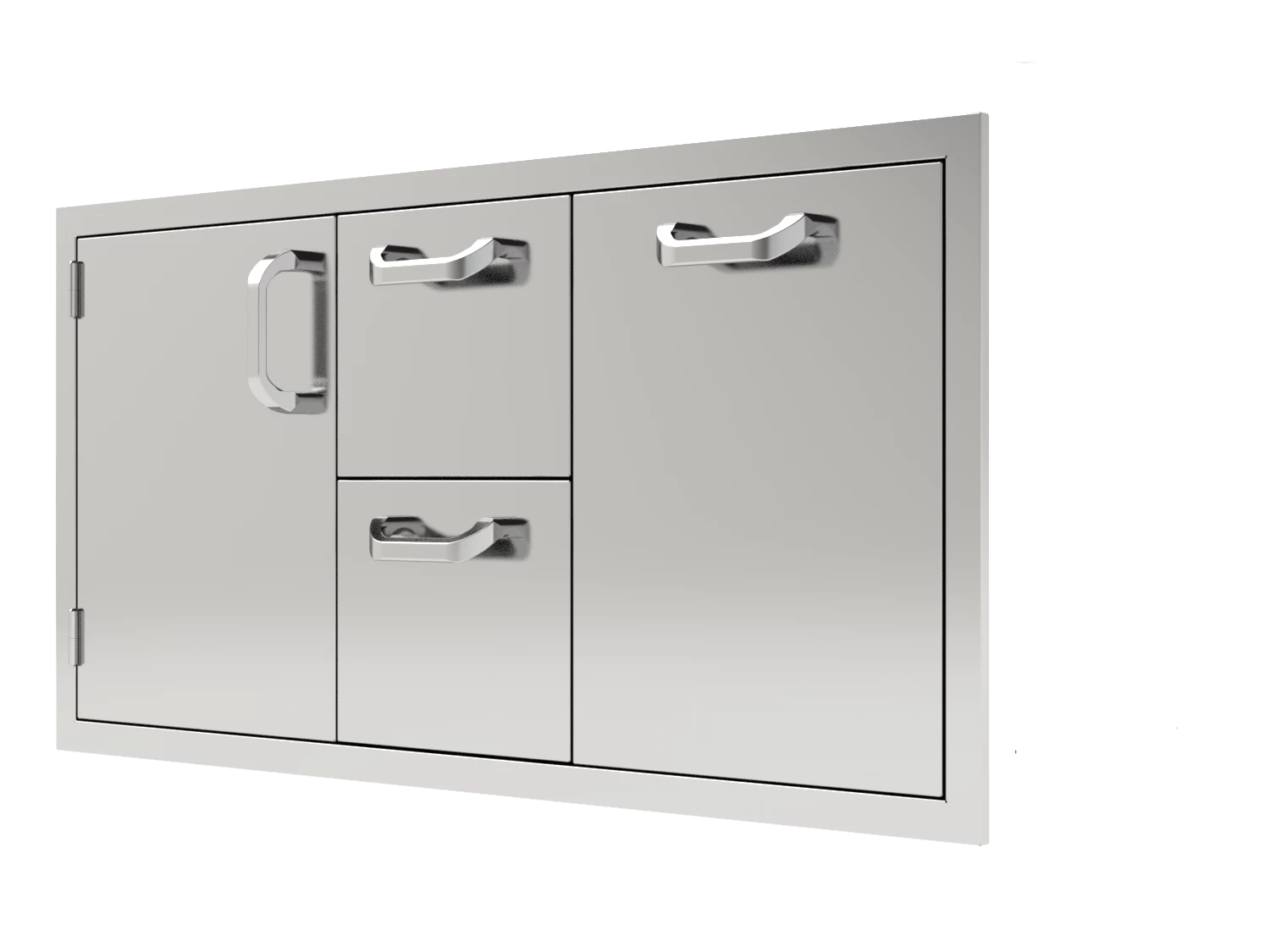 BBQ Island 260 Series - 42-Inch Door, Double Drawer & Roll-Out Trash Bin Combo - Image 7