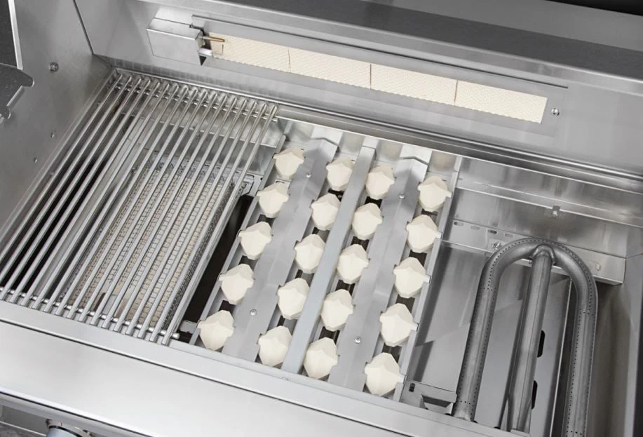 Delta Heat 38 Inch White Propane Grill With Rotisserie - Image 6