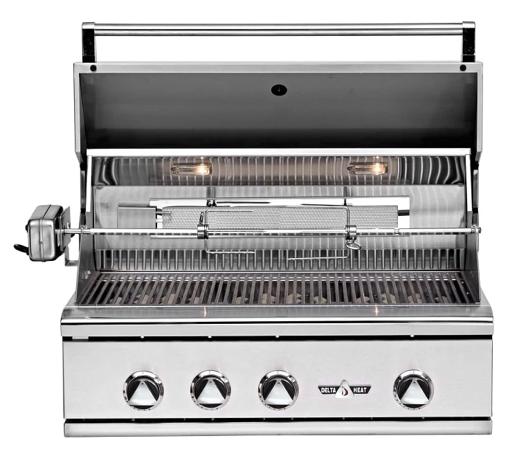 Delta Heat 32 Inch Propane Grill With Infrared Rotisserie - Image 2