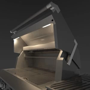 Hestan 36 Inch Propane Deluxe Grill With Worktop, 3 Sear Burner - Image 3