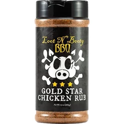 Loot N' Booty BBQ Gold Star Chicken Rub 13 Oz.