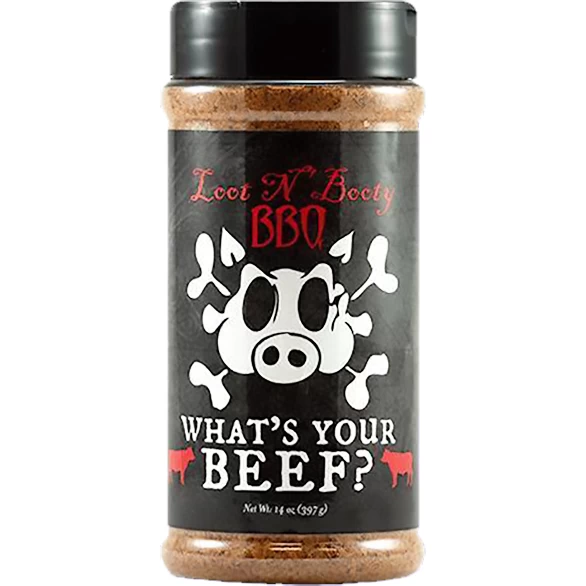 Loot N' Booty BBQ What's Your Beef? Rub 14 Oz.