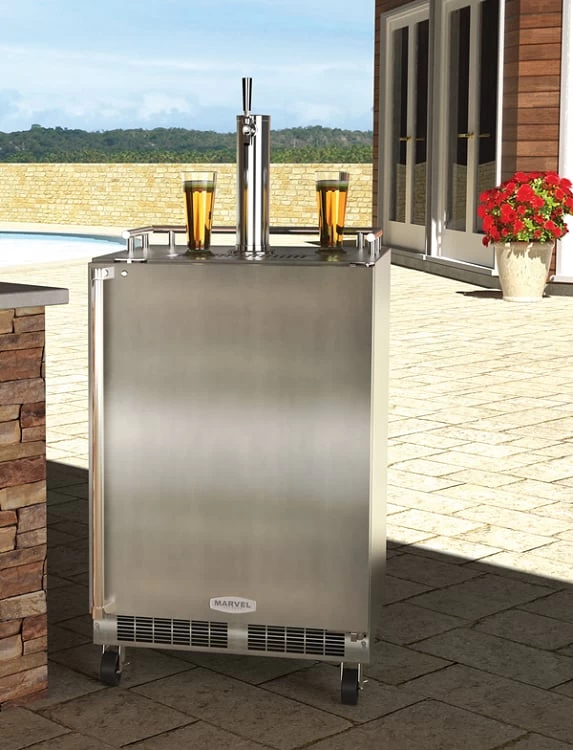 Marvel 24 Inch Outdoor Single Tap Built In Beer Dispenser - Image 6
