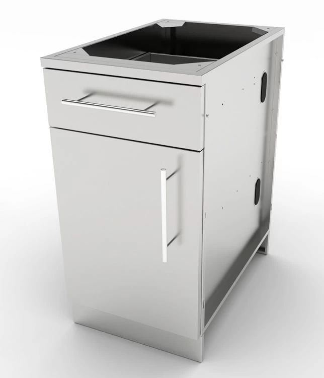 Sunstone 18 Inch Left Swing Door Cabinet W/Top Drawer & Shelf